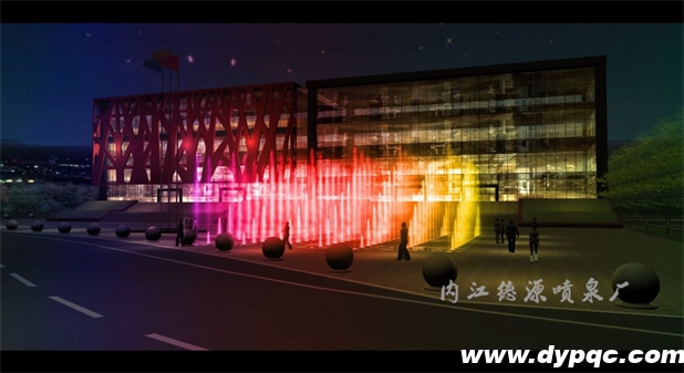 四川成都明珠工业园音乐旱喷效果图