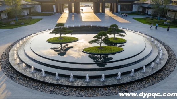 蓝城春风桃源一期入口水景深化设计效果图